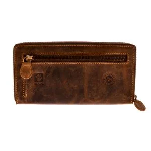 Greenburry Women's Leather Wallet Vintage Antique Brown