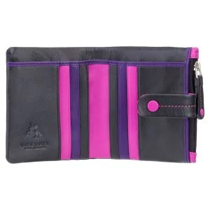 Visconti Mojito - Colorful Leather Wallet Black