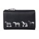 Mala Leather Women's Tri-Fold Wallet with Applique Horse Details