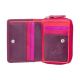 Visconti Hawaii - Small Colourful Leather Wallet Plum Multi