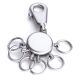 Troika Patent Carabiner Keychain with Detachable Rings